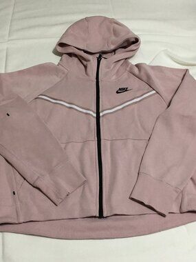 Nike Tech Fleece Full-Zip Jacket Womens Small Pink CW4298